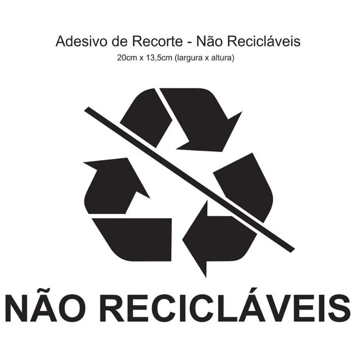 ADESIVO NÃO RECICLÁVEIS