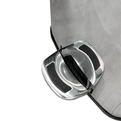 LIXEIRA INOX COM PEDAL QUADRADA